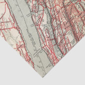 Harlem, Yonkers, Pelham Manor, New York Tissuepapier (Detail)