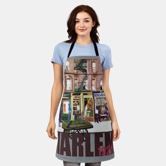 HarlemBizBoom Schort – Cook, Creëer, Celebrate (Gedragen)