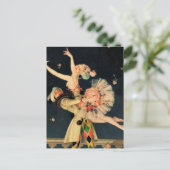 "Harlequin and Columbine" by FX Leyendecker Briefkaart (Staand voorkant)