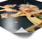 "Harlequin and Columbine" by FX Leyendecker Foto Afdruk (Hoek)