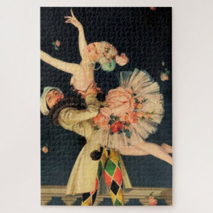 “Harlequin and Columbine” door FX Leyendecker Legpuzzel