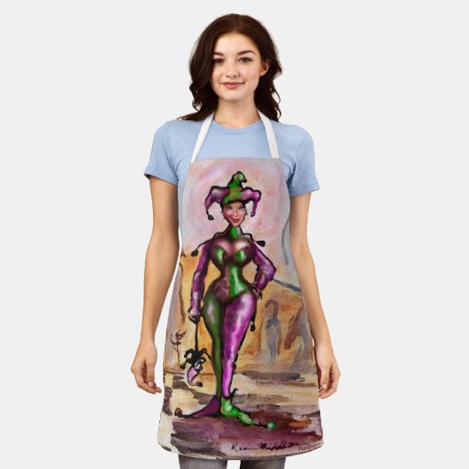 Harlequin Apron Schort (Gedragen)