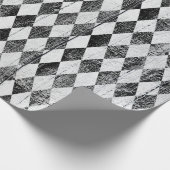 Harlequin Black en White Diamond Med Cadeaupapier (Hoek)