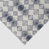 Harlequin Black en White Diamond Pattern Tissuepapier (Detail)