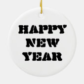 Harlequin Black en White Keramisch Ornament (Achterkant)