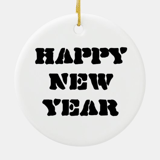 Harlequin Black en White Keramisch Ornament (Achterkant)