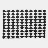 Harlequin Black en White Theedoek (Horizontaal)