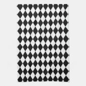 Harlequin Black en White Theedoek (Verticaal)