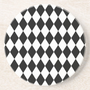 Harlequin Black en White Zandsteen Onderzetter