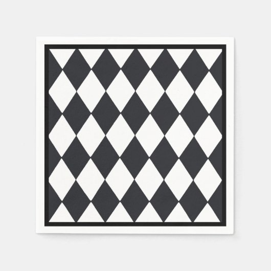 Harlequin Black Servetten (Voorkant)