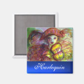 HARLEQUIN blauwe saffier Magneet (Voorkant / Achterkant)