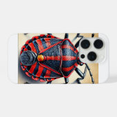 Harlequin Cabbage Bug 051124IREF203 - Watercolor iPhone Hoesje (Achterkant horizontaal)