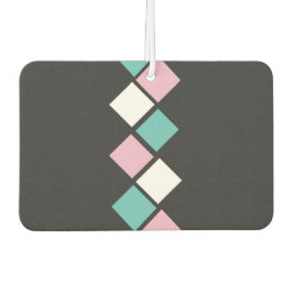 Harlequin Car Air Freshener (Black, Aqua & Pink) Luchtverfrisser