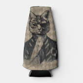 Harlequin Cat Grunge Flesjeskoeler (Voorkant)