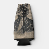 Harlequin Cat Grunge Flesjeskoeler (Achterkant)