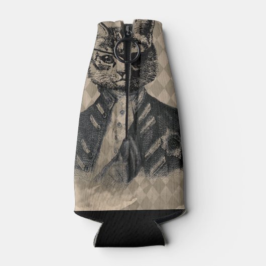 Harlequin Cat Grunge Flesjeskoeler (Achterkant)