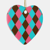Harlequin, chocolade pasta-Ornament Keramisch Ornament (Rechts)