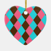 Harlequin, chocolade pasta-Ornament Keramisch Ornament (Voorkant)