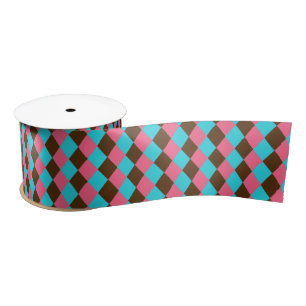 Harlequin Chocolate Pastels-SATIN RIBBON SPOOL Satijnen Lint