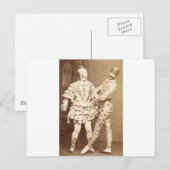  Harlequin & Clown Briefkaart (Voorkant / Achterkant)