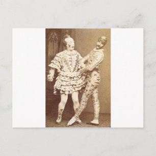 Harlequin & Clown Briefkaart