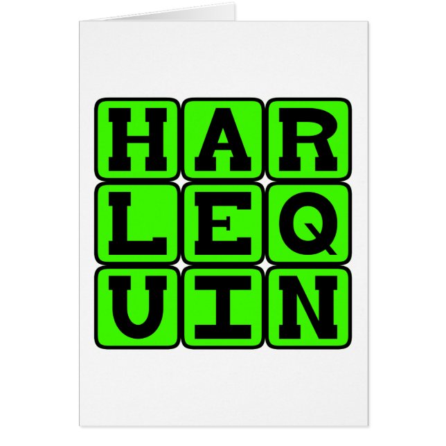 Harlequin, Clown Figuur (Voorkant)