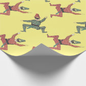 Harlequin Court Jesters Tumbling Party Cadeaupapier (Hoek)