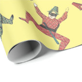 Harlequin Court Jesters Tumbling Party Cadeaupapier (Rol Hoek)