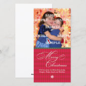 Harlequin Crimson Kerstkaart (Voorkant / Achterkant)