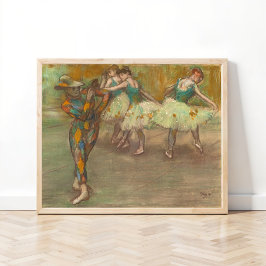 Harlequin Dance, Degas Poster