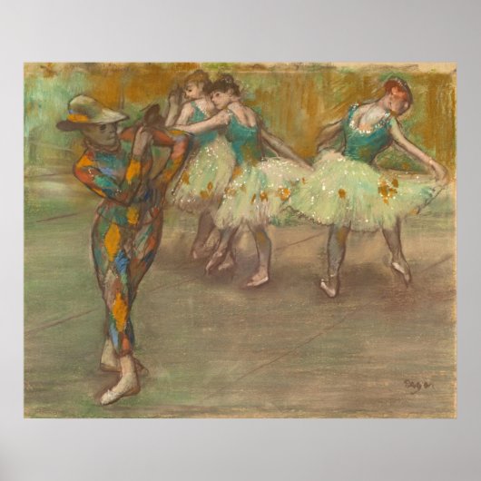 Harlequin Dance, Degas Poster (Voorkant)