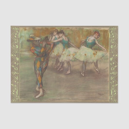 Harlequin Dance, Degas Tissuepapier (Voorkant)