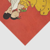 "Harlequin Dancer" van Annie Fish Tissuepapier (Detail)