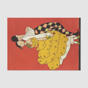 “Harlequin-danser” van Annie Fish Tissuepapier