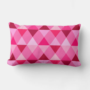 Harlequin / diamantpatroon - Roos Roze en wijn Kussen