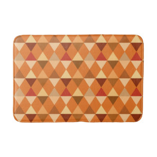 Harlequin / diamantpatroon - Terracotta & brown Badmat