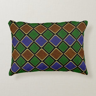 Harlequin diamantrooster: gestructureerde harmonie accent kussen