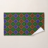 Harlequin diamantrooster: gestructureerde harmonie bad handdoek (Handdoek)