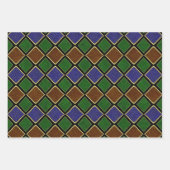 Harlequin diamantrooster: gestructureerde harmonie inpakpapier vel (Voorkant 2)