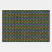 Harlequin diamantrooster: gestructureerde harmonie inpakpapier vel (Voorkant)