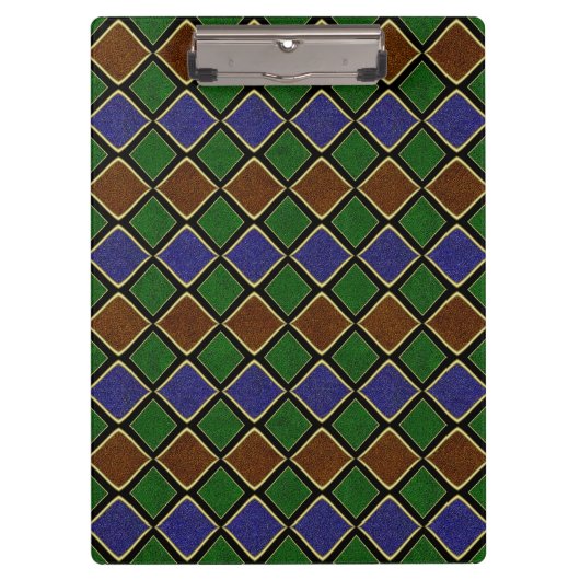 Harlequin diamantrooster: gestructureerde harmonie klembord (Voorkant)