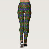 Harlequin diamantrooster: gestructureerde harmonie leggings (Achterkant)