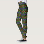 Harlequin diamantrooster: gestructureerde harmonie leggings (Links)