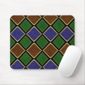 Harlequin diamantrooster: gestructureerde harmonie muismat (Met muis)