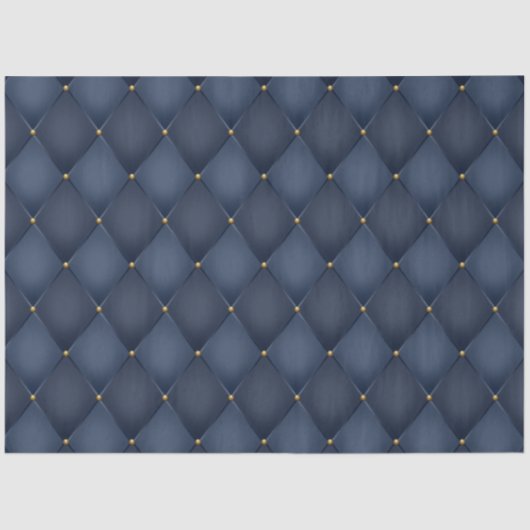 Harlequin Diamond Donkerblauw Decoupage Tissuepapier (Voorkant)