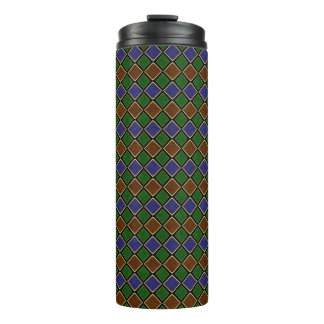 Harlequin Diamond Grid: Textured Harmony Thermosbeker