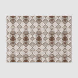  Harlequin Diamond Old Sepia Pattern Tissuepapier