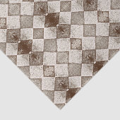  Harlequin Diamond Old Sepia Pattern Tissuepapier (Detail)