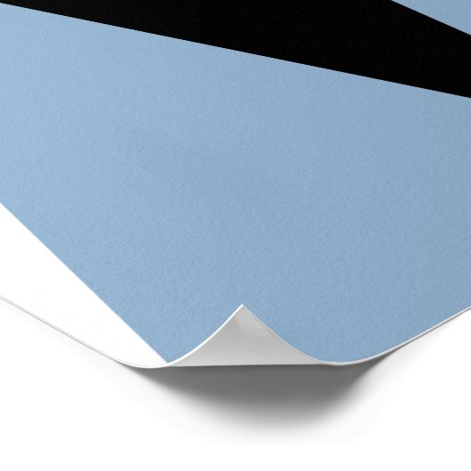 Harlequin Diamond Pattern - Blue and Dusty Lila Poster (Hoek)