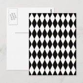 Harlequin Diamond Pattern Briefkaart (Voorkant / Achterkant)